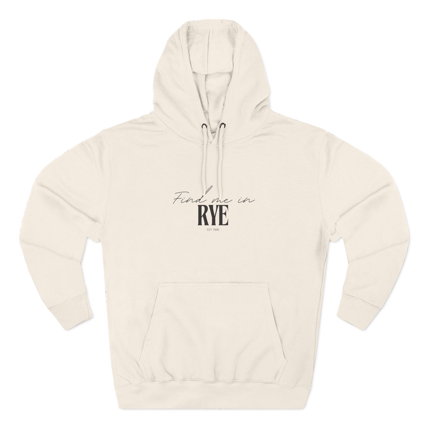 Rye Stylish Three-Panel Fleece Hoodie for Everyday Comfort, Personalized Gift, Casual Wear, Unisex Hoodie, Cozy Fashion