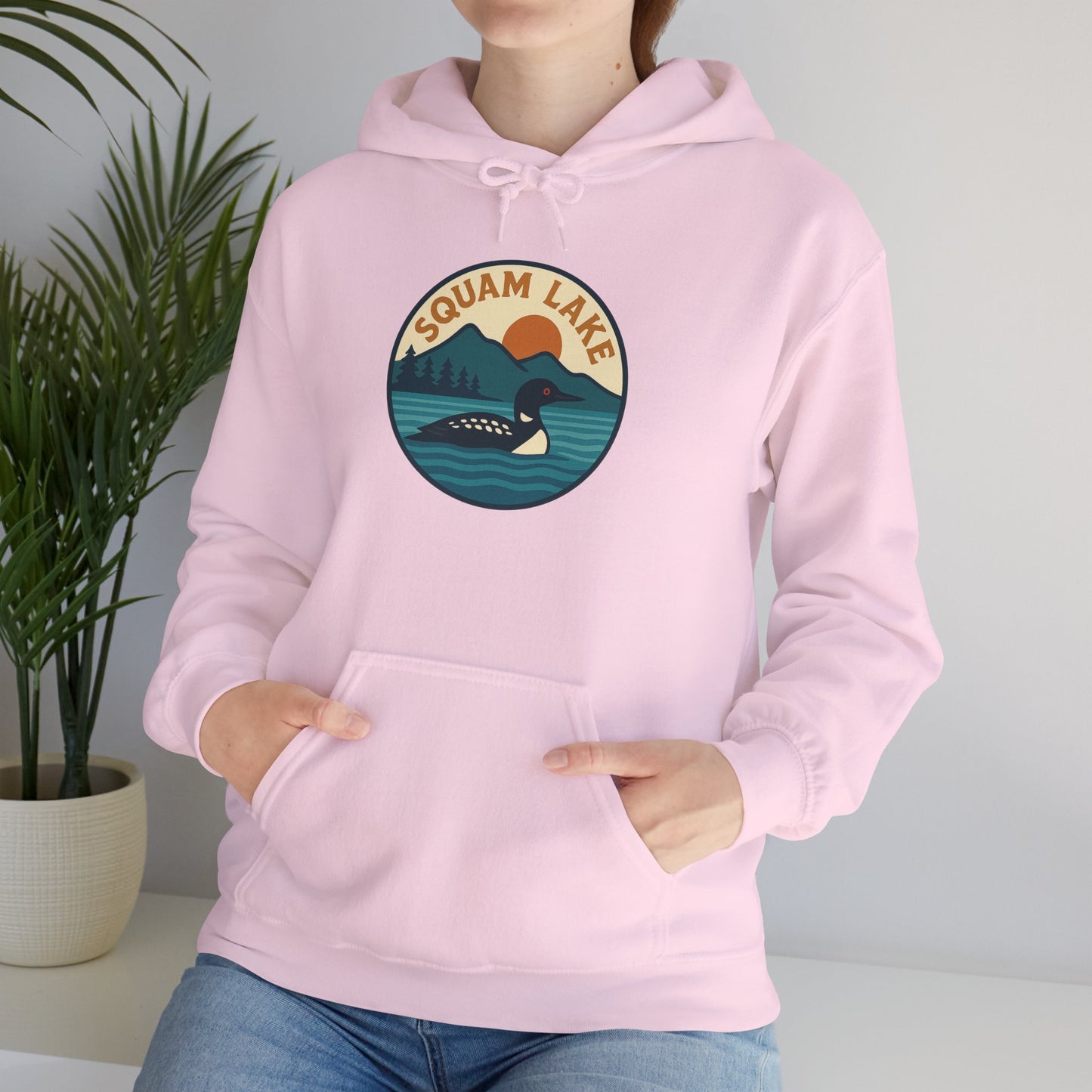 Squam Lake Hoodie, Cozy Casual Wear, Unisex Sweatshirt, Lake Lover Gift, Outdoor Adventure Apparel, Summer Retreat Fashion