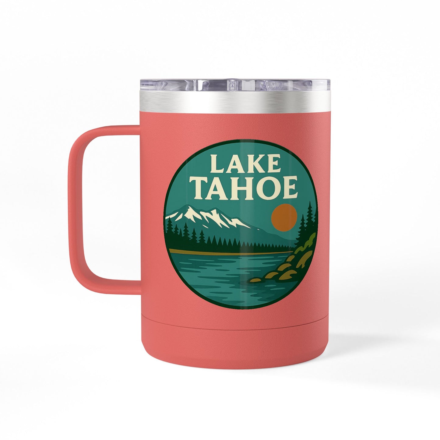 Lake Tahoe Coffee Mug Tumbler, 15oz