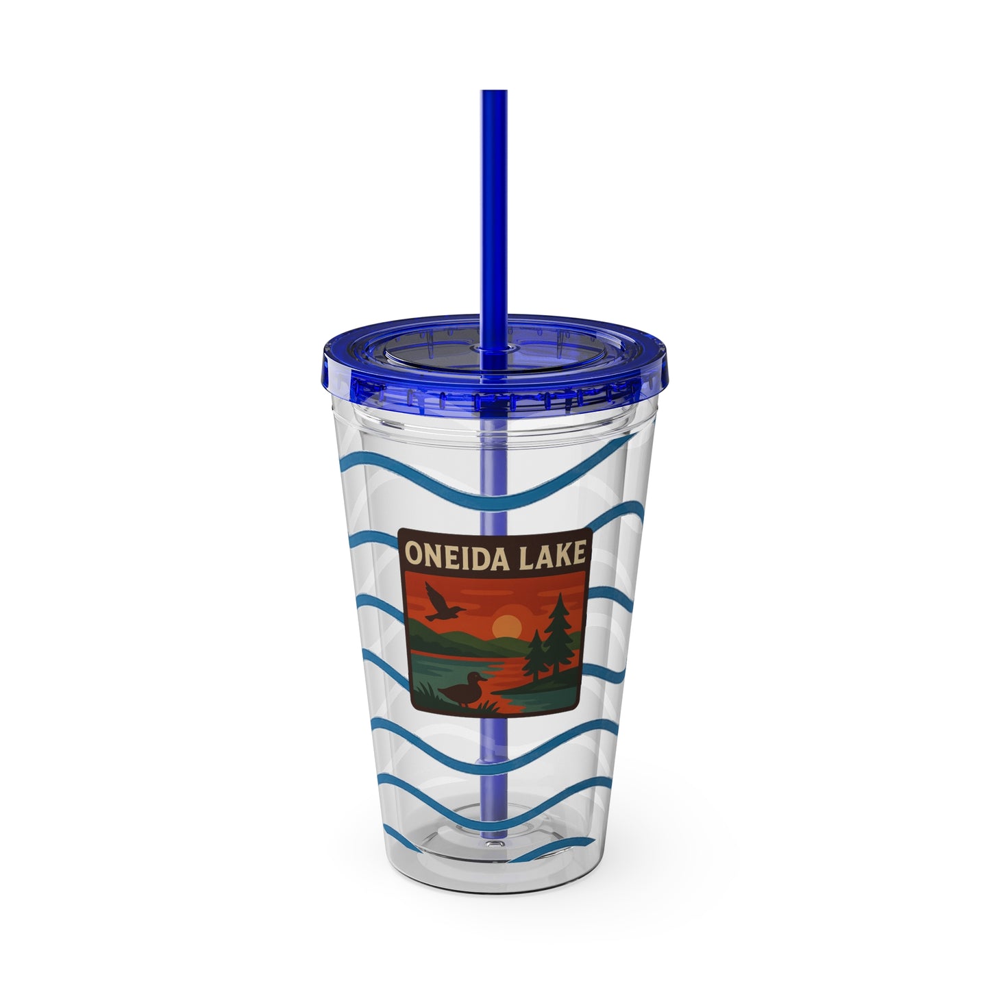 Oneida Lake Sunsplash Tumbler, 16oz Clear Drink Cup for Outdoor Adventures, Customizable Travel Mug, Perfect for Summer Fun, Eco-Friendly Beverage [...]