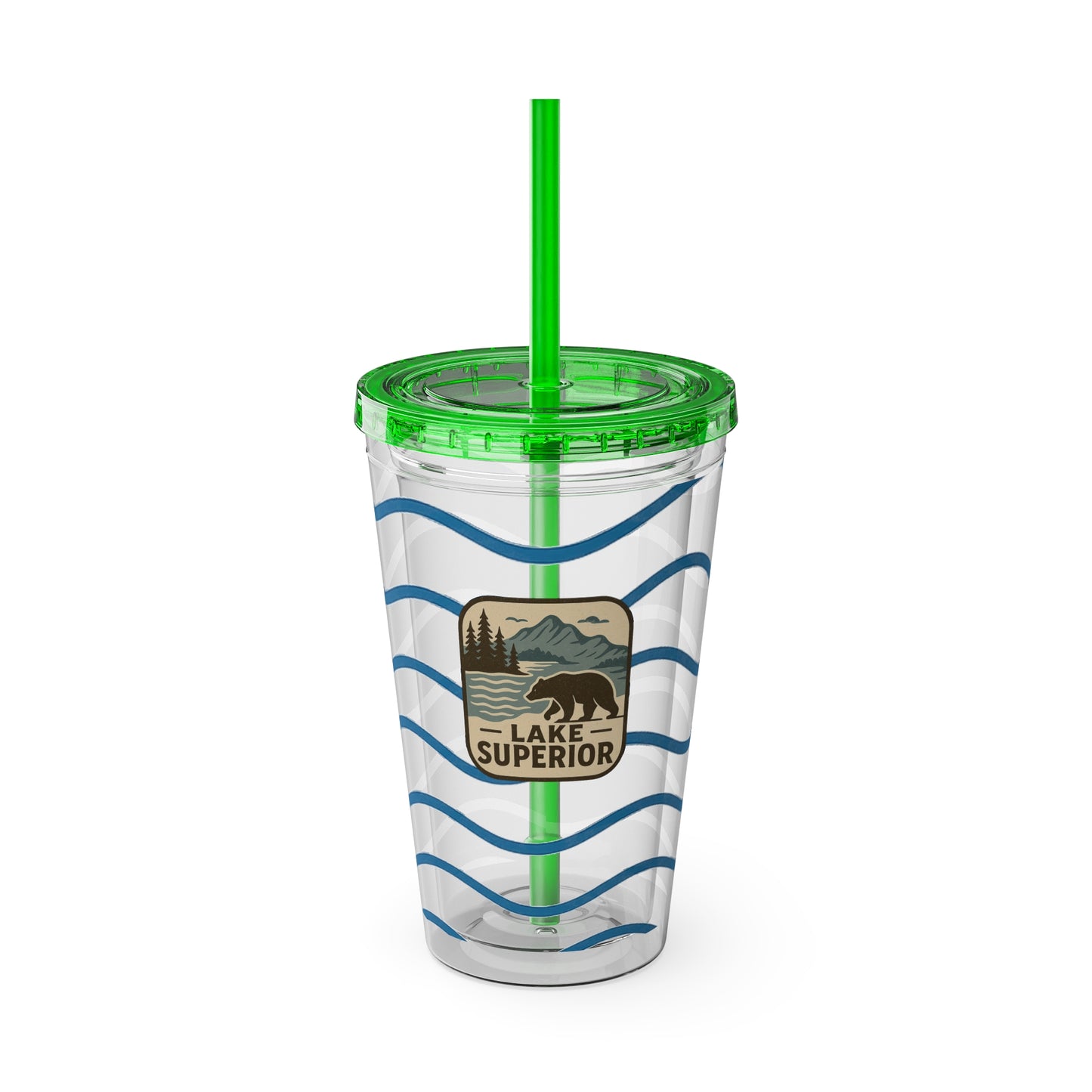 Lake Superior Sunsplash Tumbler, 16oz Clear Drink Cup for Outdoor Adventures, Customizable Travel Mug, Perfect for Summer Fun, Eco-Friendly Beverage [...]