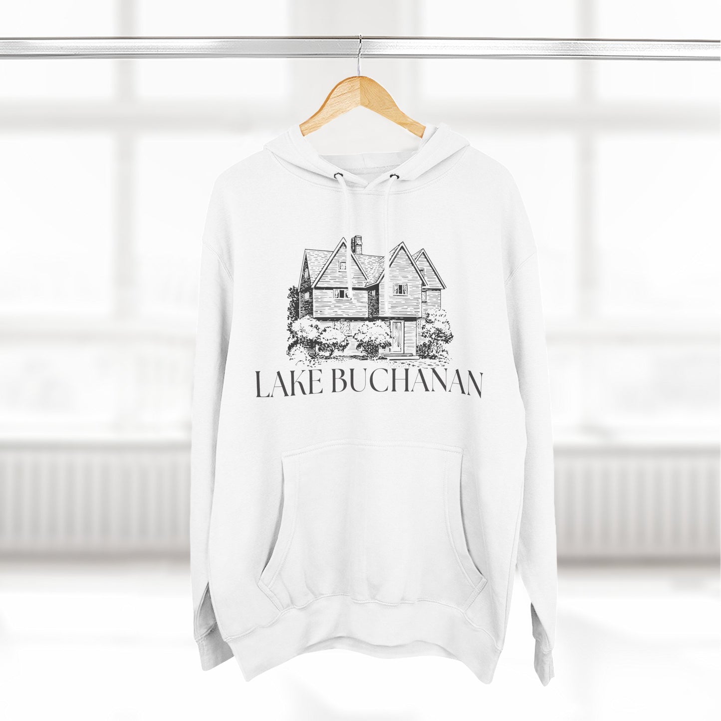 Lake Buchanan Hoodie, Great for Beach Trips, Lake Days, Gift for Summer Lovers, Casual Wear, Travel Essential