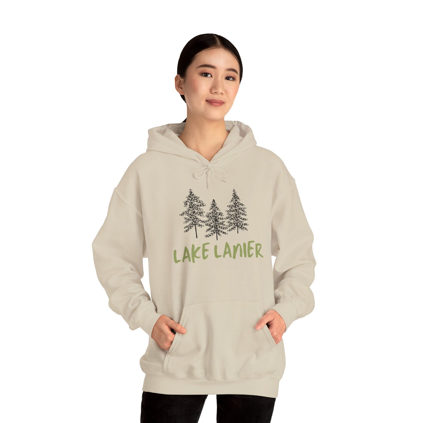 Lake Lanier Hoodie, Cozy Unisex Sweatshirt, Nature Lover Gift, Lake House Apparel, Perfect for Outdoors, Summer Vibes, Travel Wear