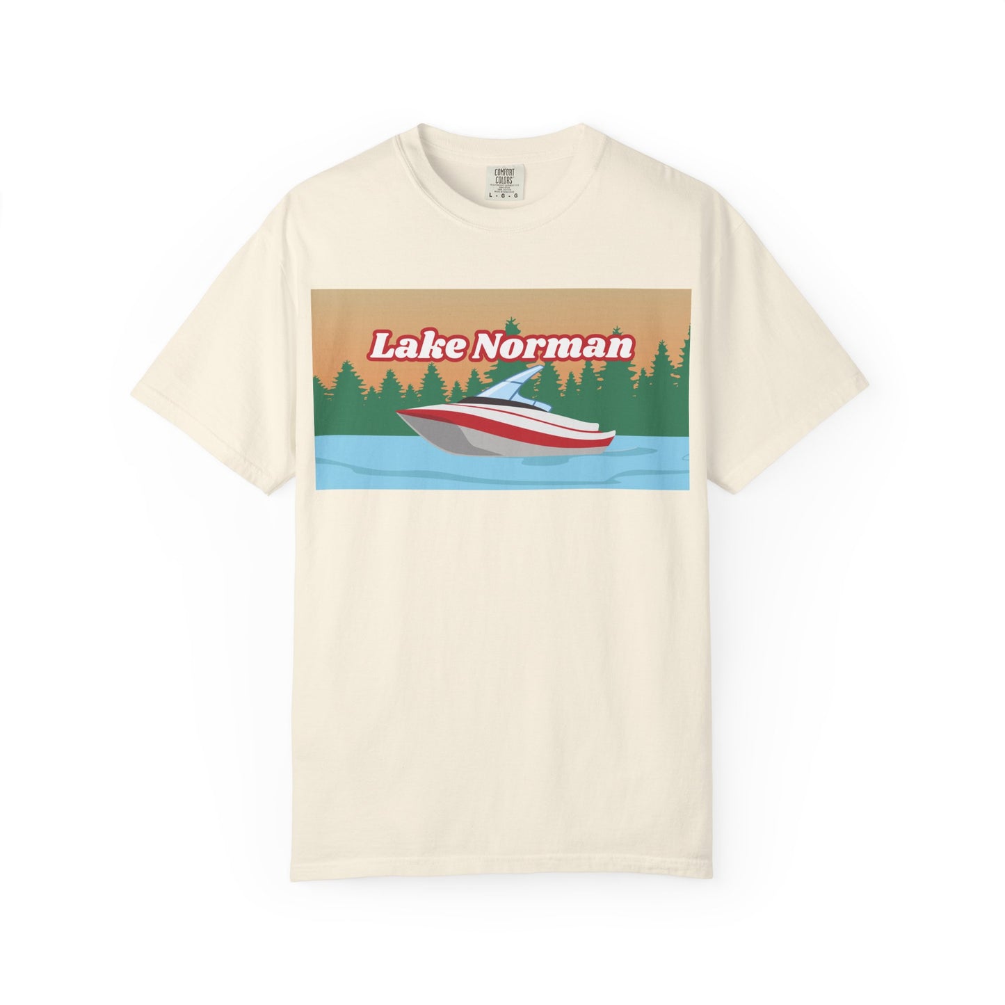 Lake Norman Relaxed Unisex T-Shirt, Summer Vibes Tee, Outdoor Adventure Shirt, Lake Life Apparel, Gift for Nature Lovers, Vacation Wear