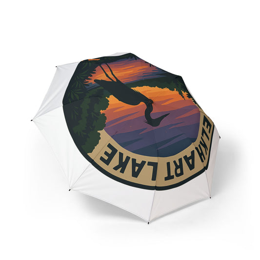 Elkhart Lake Semi-Automatic Foldable Umbrella, Travel Umbrella, Outdoor Gear, Gifts for Nature Lovers, Rainy Day Essential