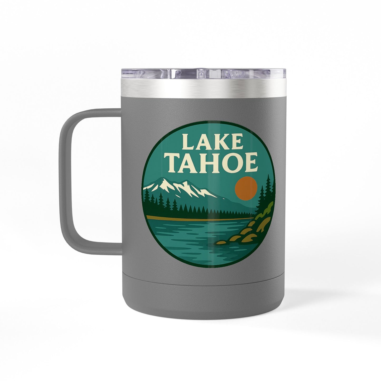 Lake Tahoe Coffee Mug Tumbler, 15oz