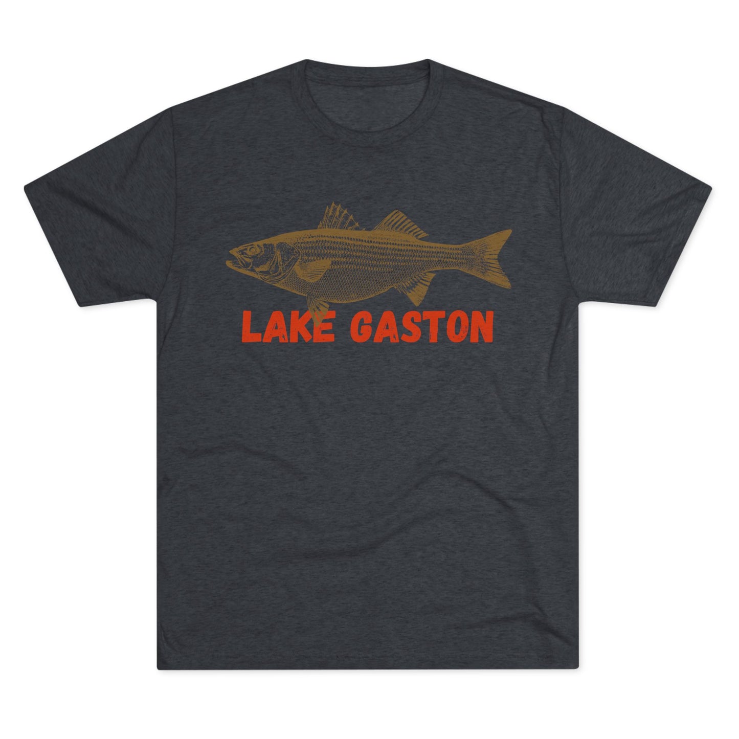 Lake Gaston Fishing Tee, Unisex Crew Neck Shirt, Summer Lake Apparel, Gift for Fishermen, Outdoor Adventure T-Shirt, Lake House Style
