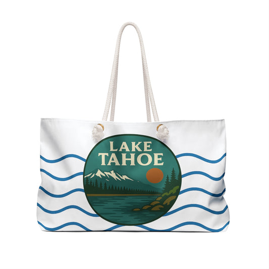 Lake Tahoe Weekender Bag White