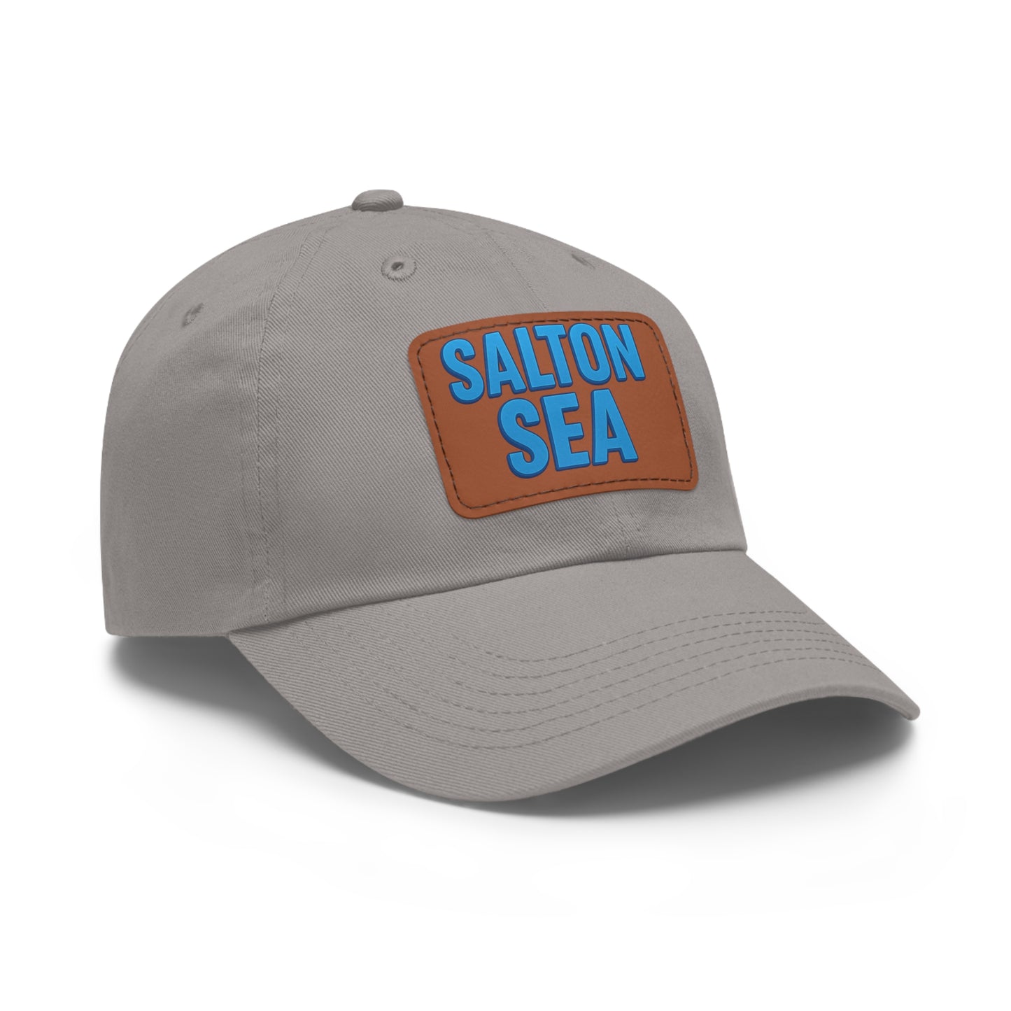 Salton Sea Dad Hat with Leather Patch (Rectangle)