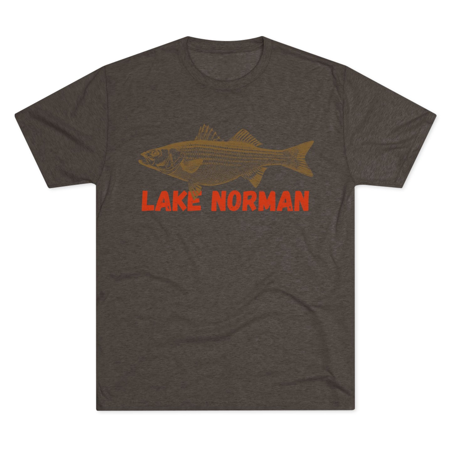 Lake Norman Fishing Tee, Unisex Crew Neck Shirt, Summer Lake Apparel, Gift for Fishermen, Outdoor Adventure T-Shirt, Lake House Style