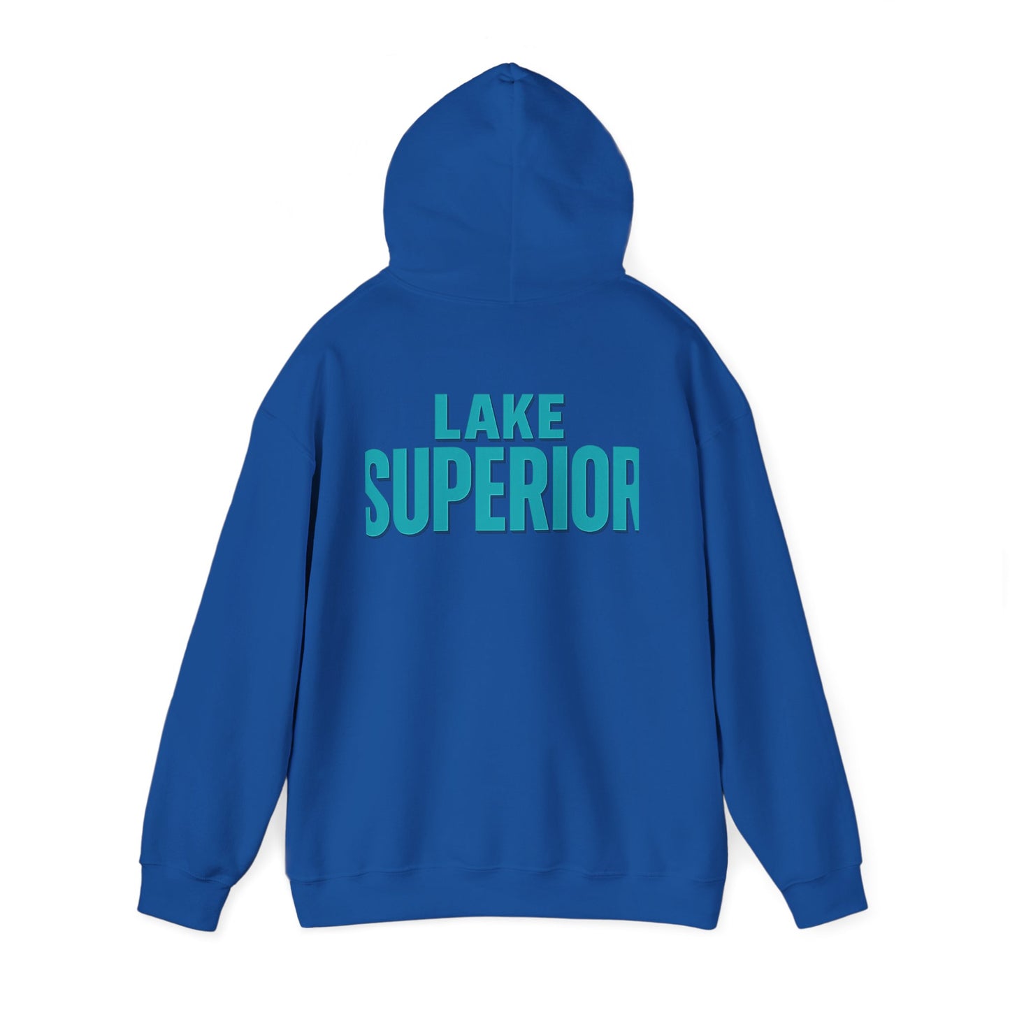 Lake Superior Hoodie, Cozy Casual Wear, Unisex Sweatshirt, Lake Lover Gift, Outdoor Adventure Apparel, Summer Retreat Fashion