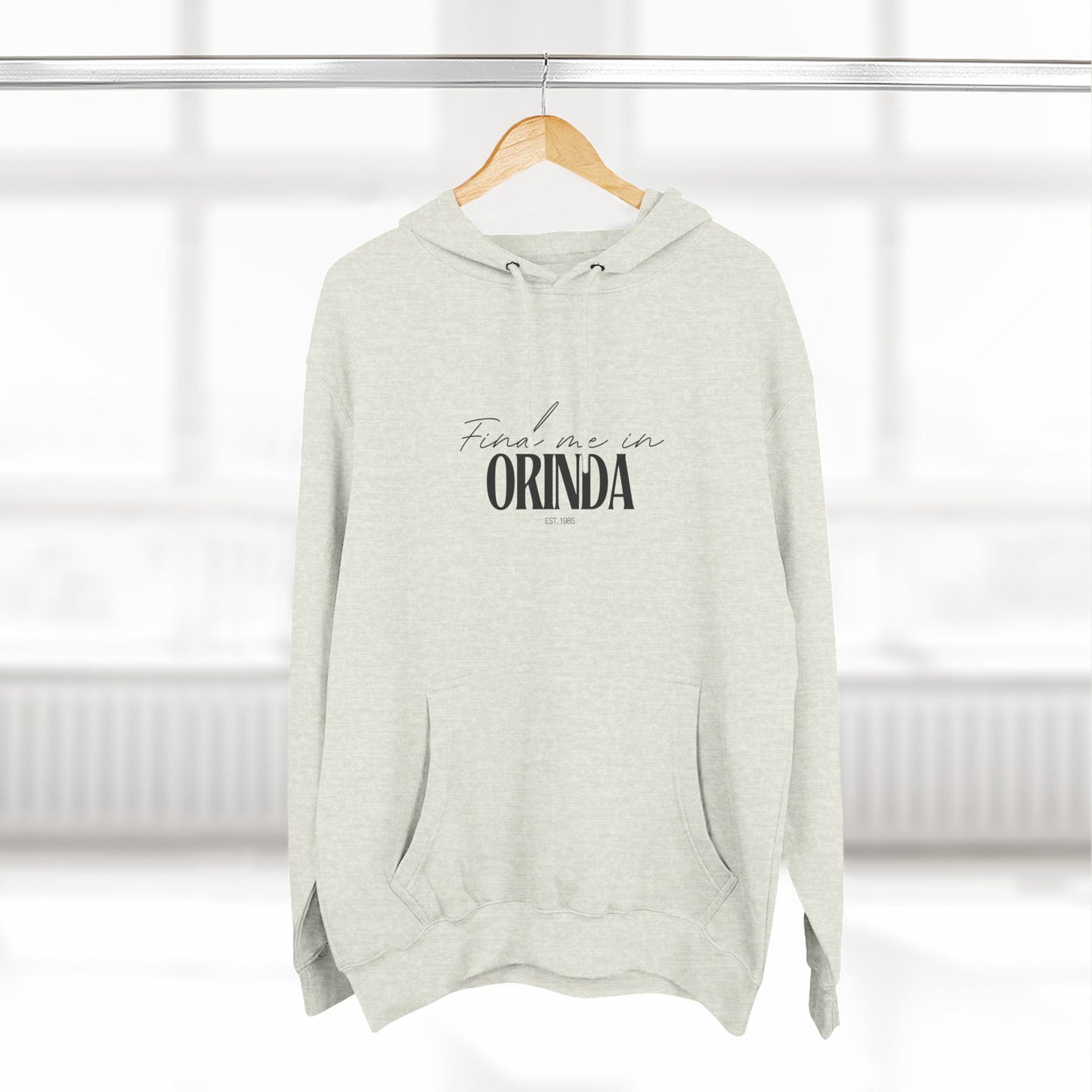 Orinda Stylish Three-Panel Fleece Hoodie for Everyday Comfort, Personalized Gift, Casual Wear, Unisex Hoodie, Cozy Fashion