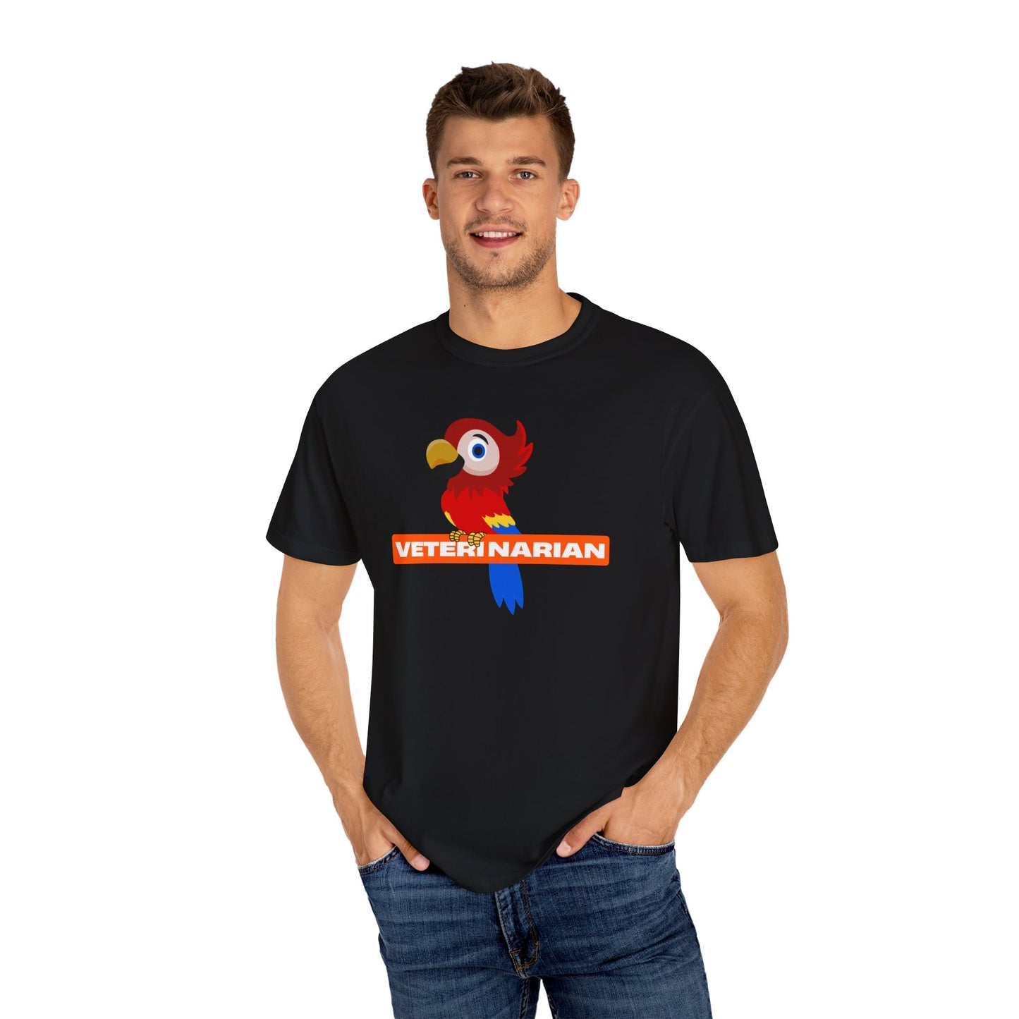 Veterinarian Parrot T-Shirt | Cute Animal Lover Shirt, Unisex Teen Gift, Animal Care Apparel, Funny Pet Shirt, Veterinary Gifts