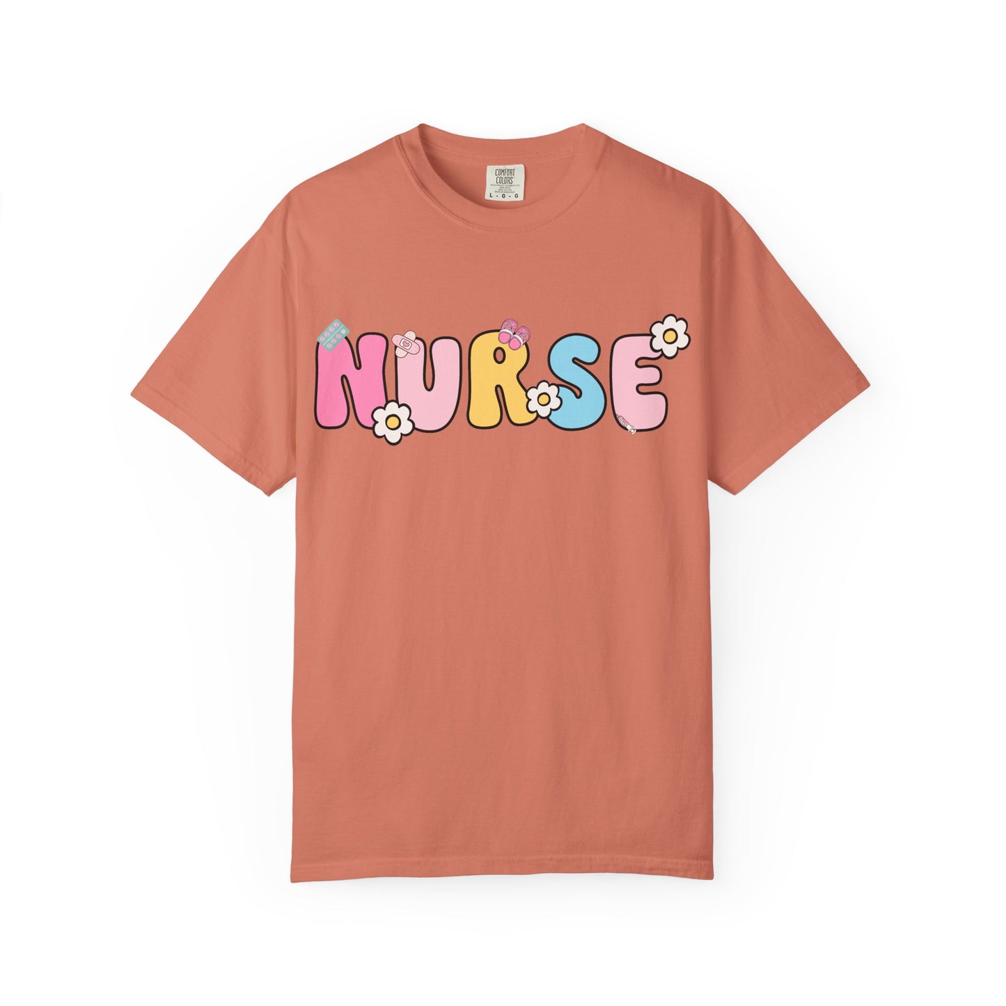 Playful Nurse T-Shirt - Fun Gift for Healthcare Workers, Floral Design, Birthday Present, Nurse Appreciation Week, Casual Wear