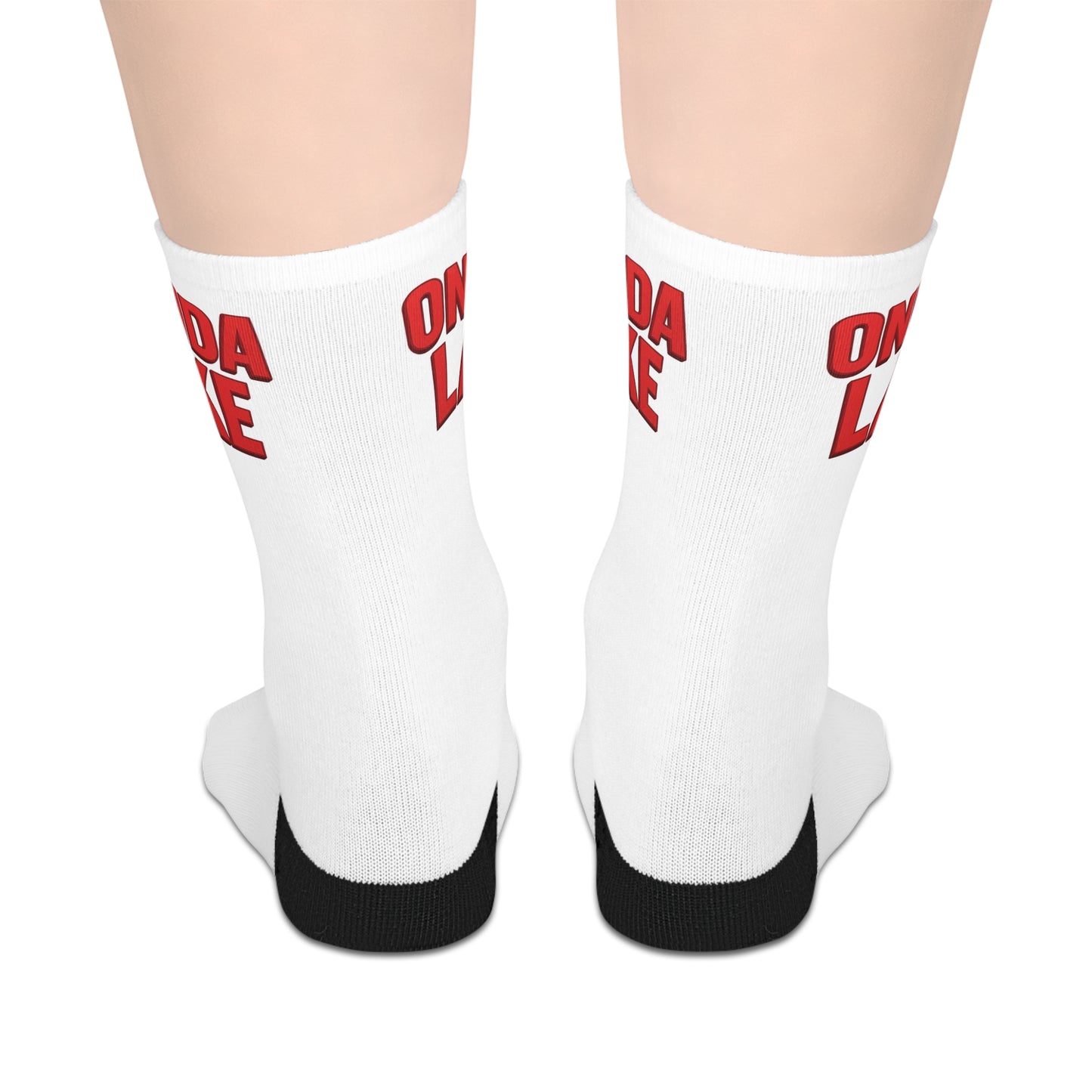 Oneida Lake Cool Casual Mid-length Socks | Fun Lifestyle Gift, Quirky Fashion Accessory, Unique Socks for Everyday Wear