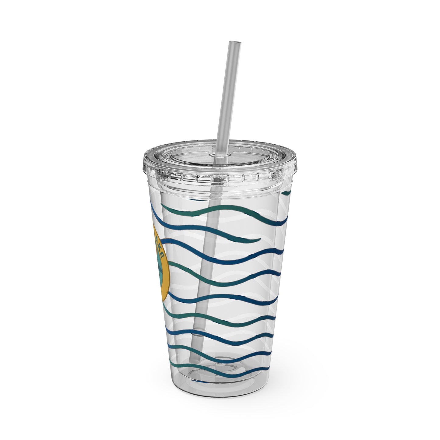 Sunsplash Tumbler, 16oz Clear Drink Cup for Outdoor Adventures, Customizable Travel Mug, Perfect for Summer Fun, Eco-Friendly Beverage [...]