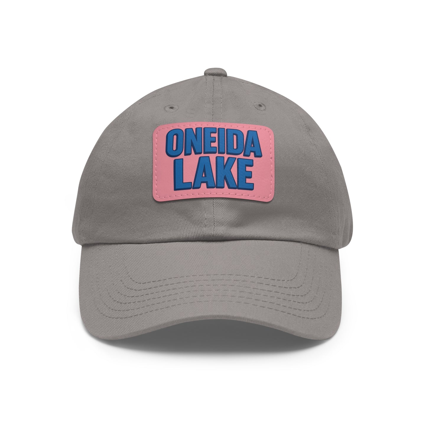 Oneida Lake Dad Hat with Leather Patch (Rectangle)