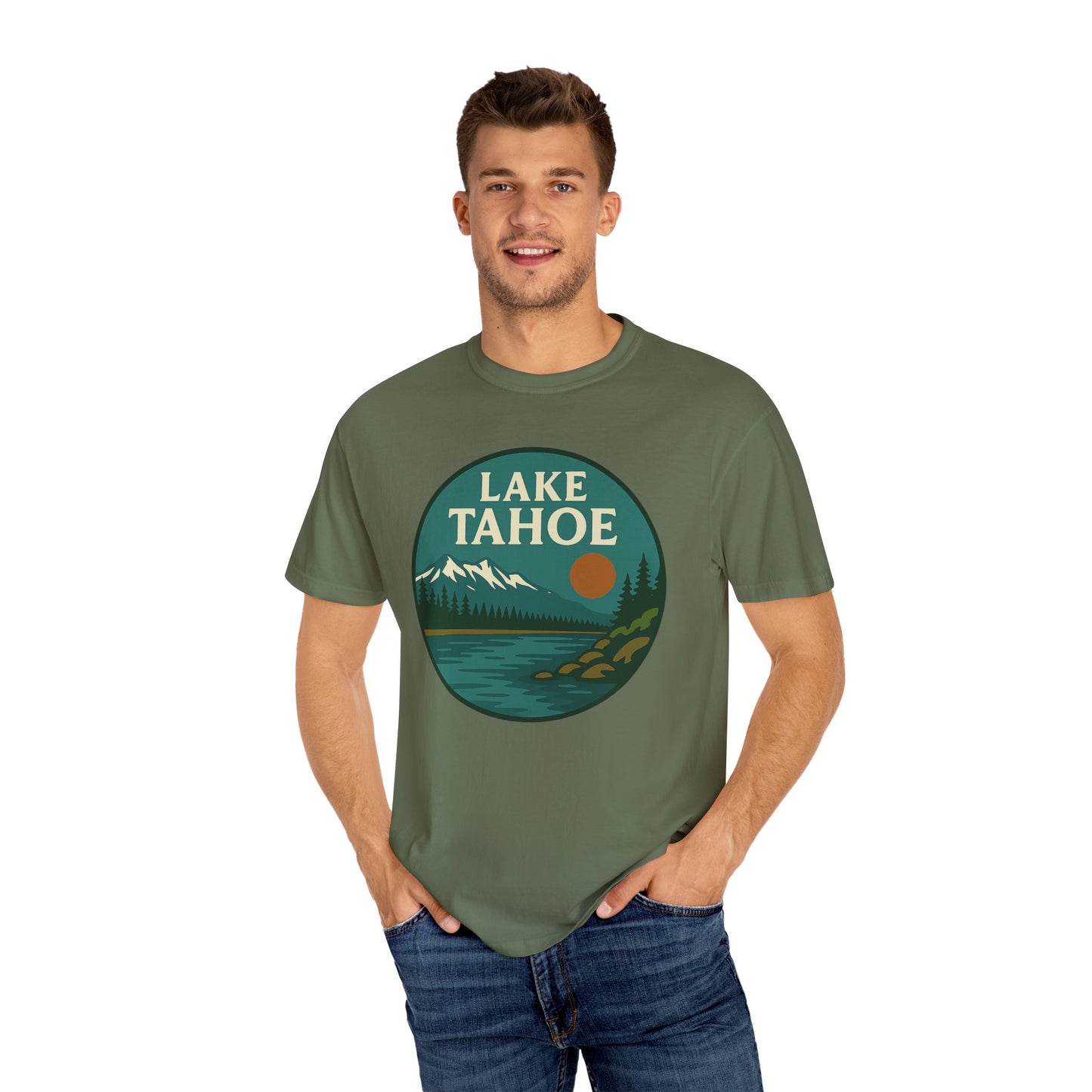 Lake Tahoe Unisex T-Shirt, Casual Graphic Tee, Nature Lover Gift, Outdoor Adventure Shirt, Vacation Souvenir, Summer Wear