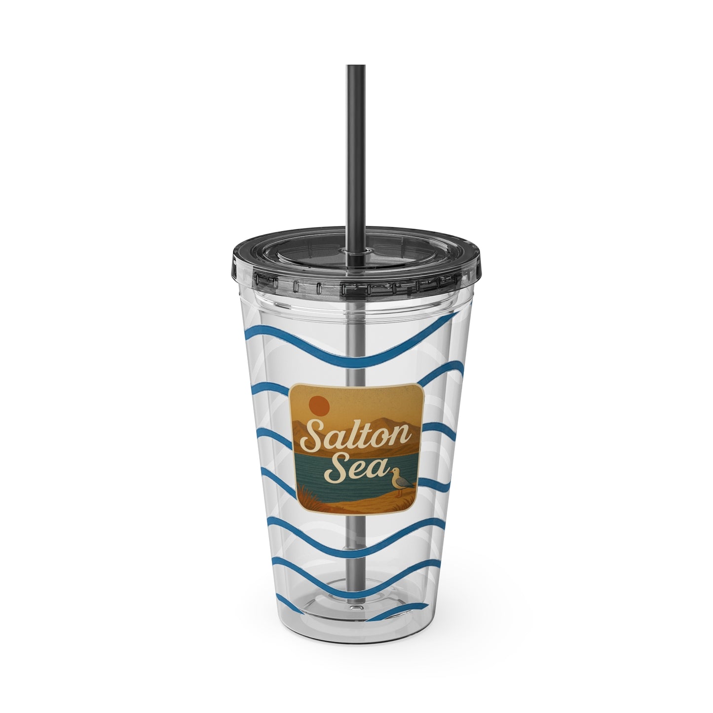 Salton Sea Sunsplash Tumbler, 16oz Clear Drink Cup for Outdoor Adventures, Customizable Travel Mug, Perfect for Summer Fun, Eco-Friendly Beverage [...]