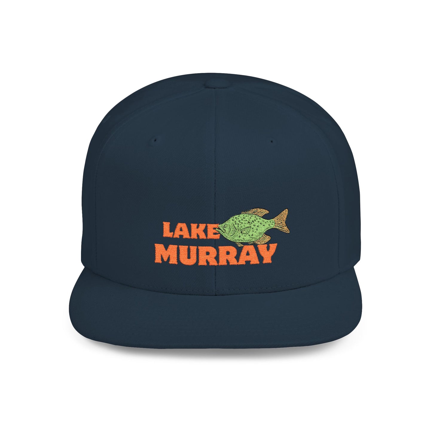 Lake Murray Fish Flat Bill Snapback Hat, Fishing Cap, Outdoor Gear, Lake House Gift, Summer Accessories, Stylish Headwear