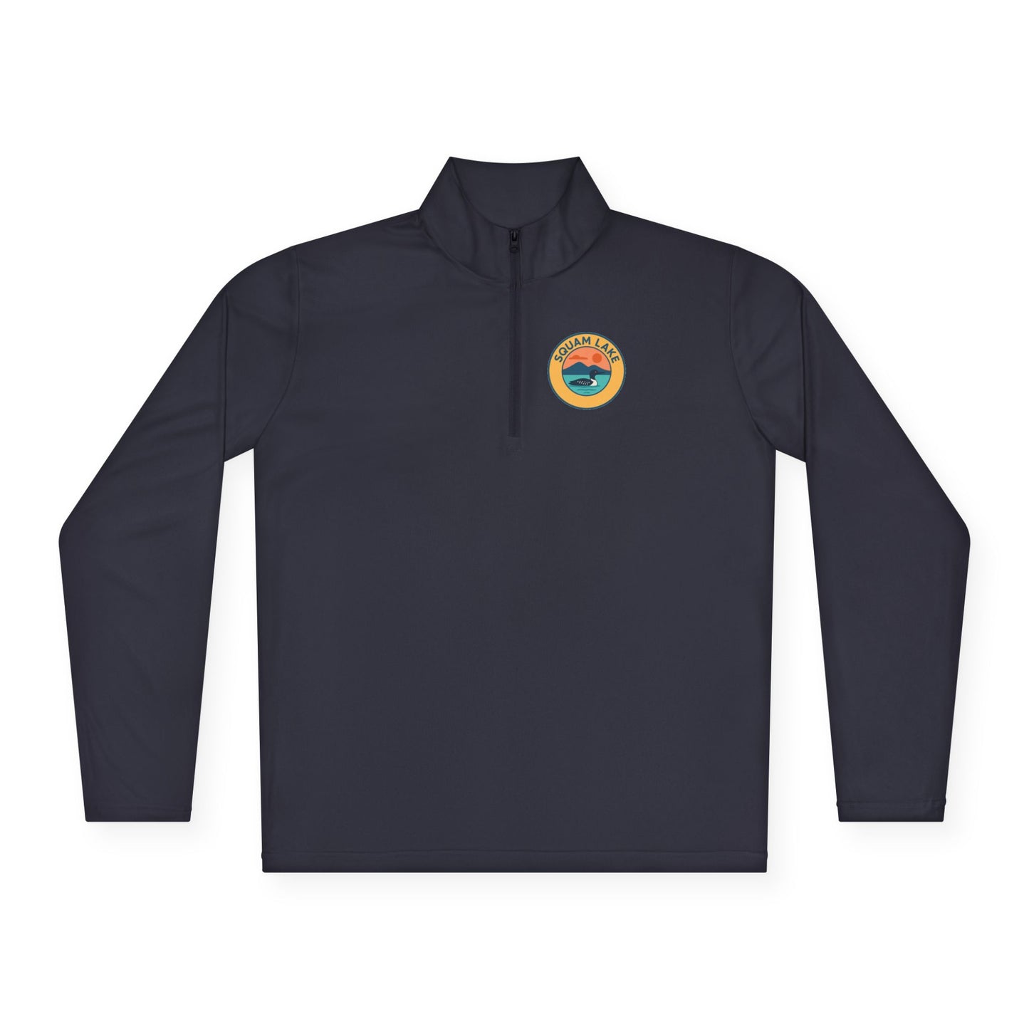 Cozy Unisex Quarter-Zip Pullover, Lake Apparel, Outdoor Gear, Relaxed Fit Layering, Gift for Nature Lovers