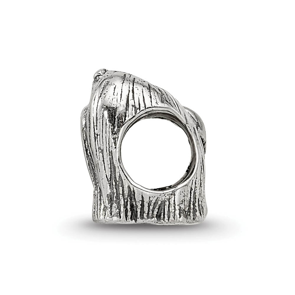 Sterling Silver Maltese Dog Bead Charm