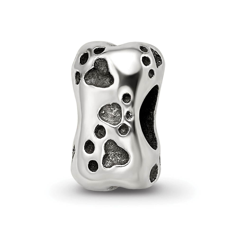 Sterling Silver Dog Bone Bead Charm