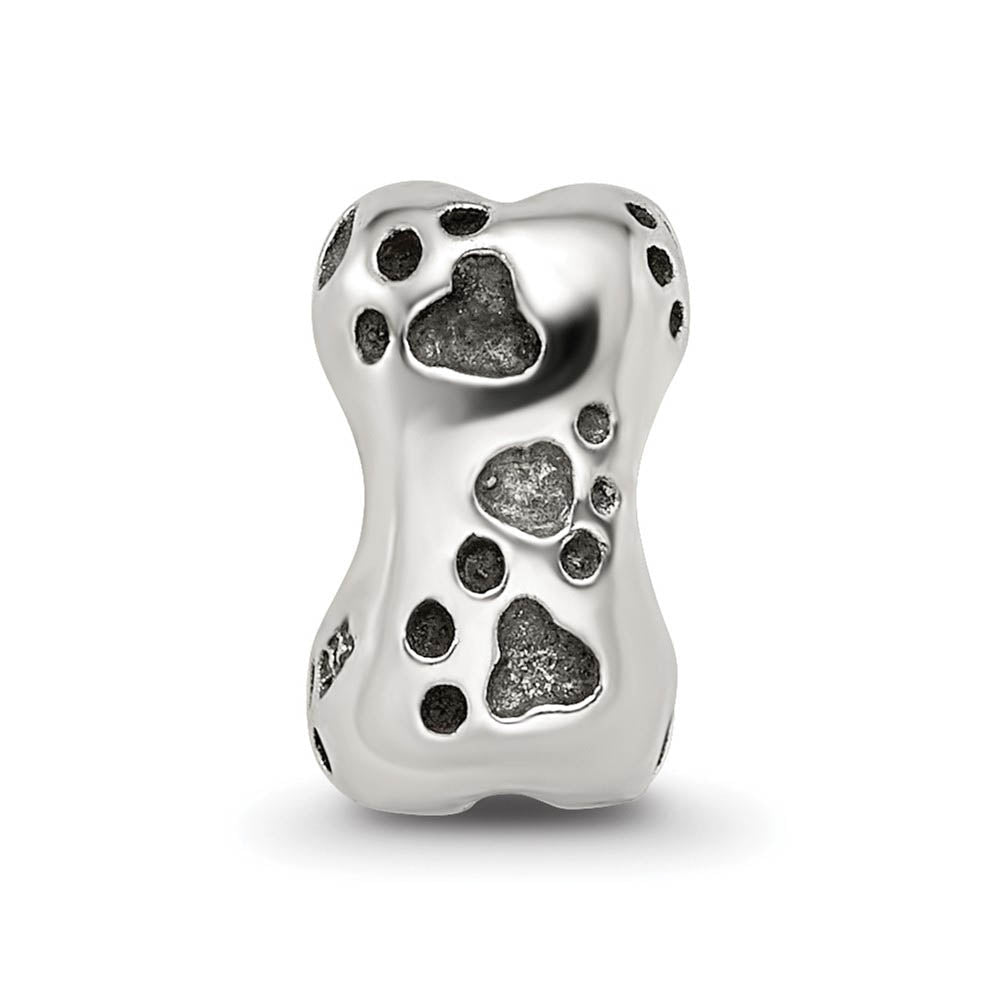 Sterling Silver Dog Bone Bead Charm
