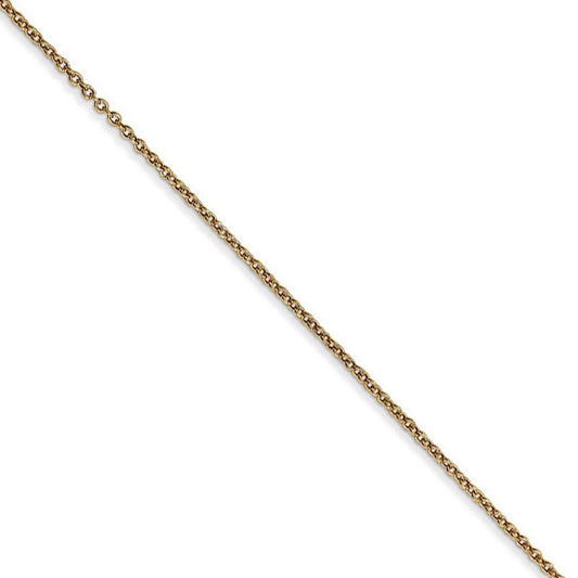 14k Yellow Gold Polished 2D Sitting Dog (23mm) Necklace