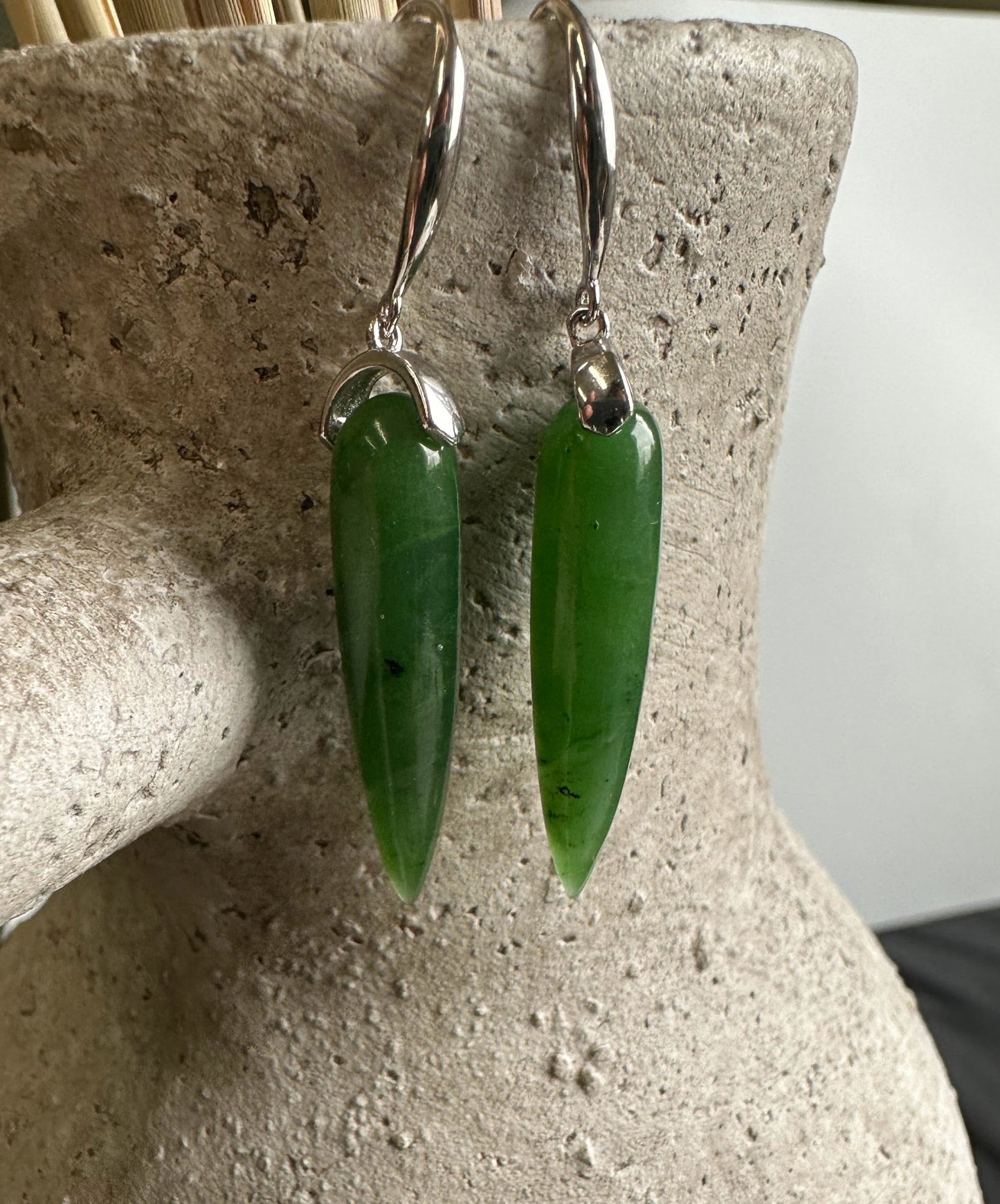 Canadian Jade Earrings, JN3