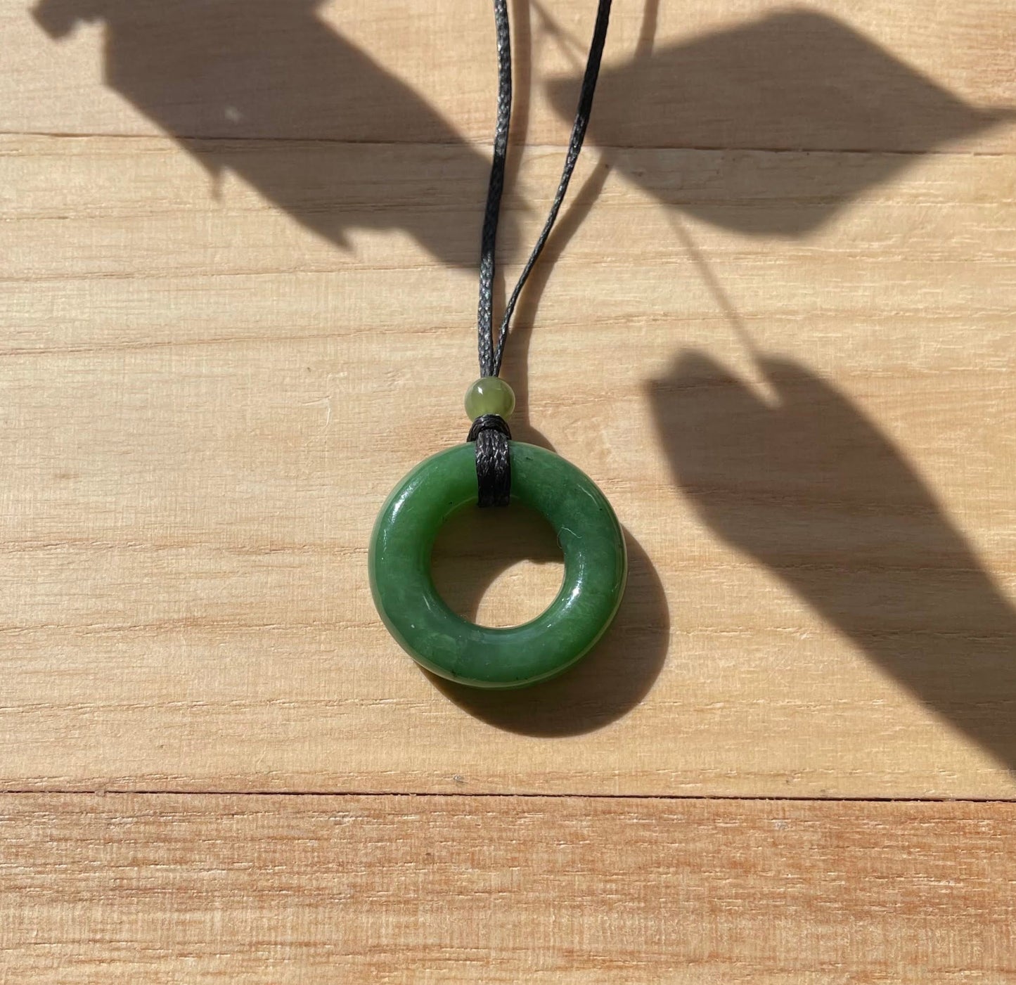 Nephrite Jade Round Donut, 25mm