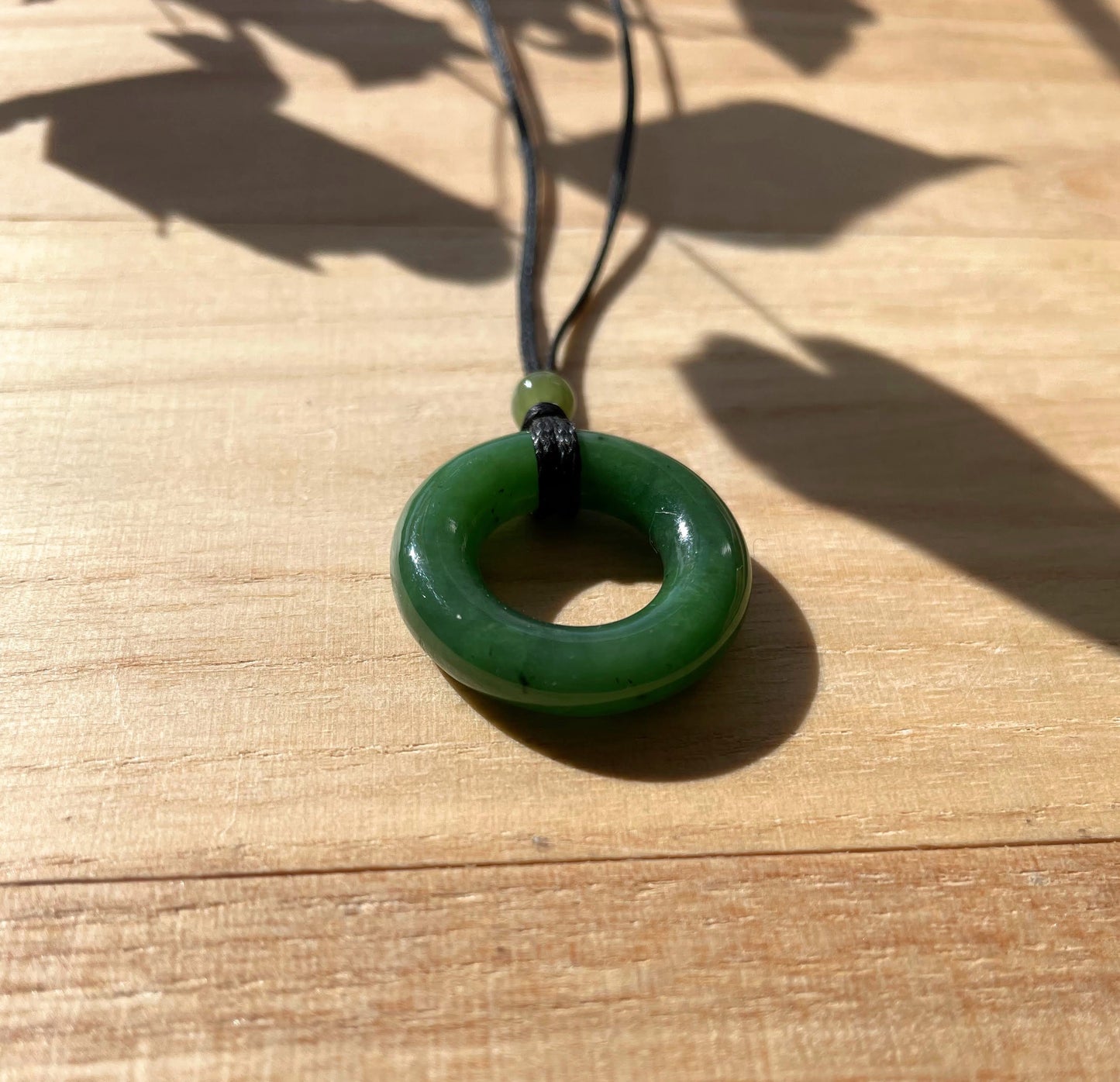 Nephrite Jade Round Donut, 25mm