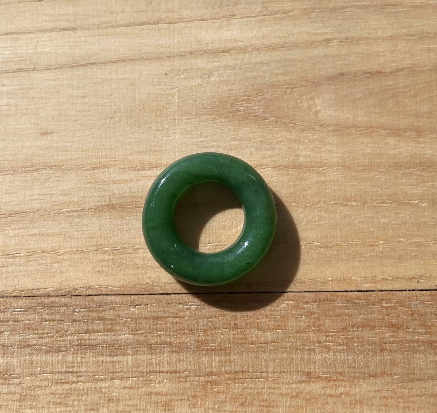 Nephrite Jade Round Donut, 25mm