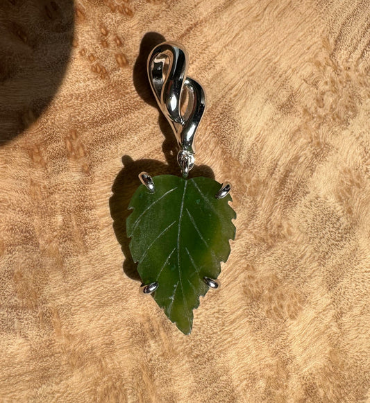 Silver Leaf Pendant, 5816