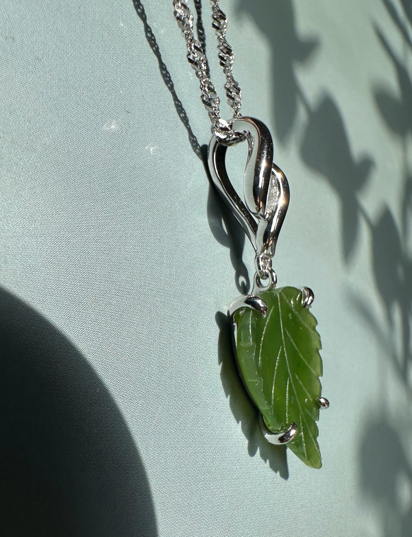 Silver Leaf Pendant, 5816