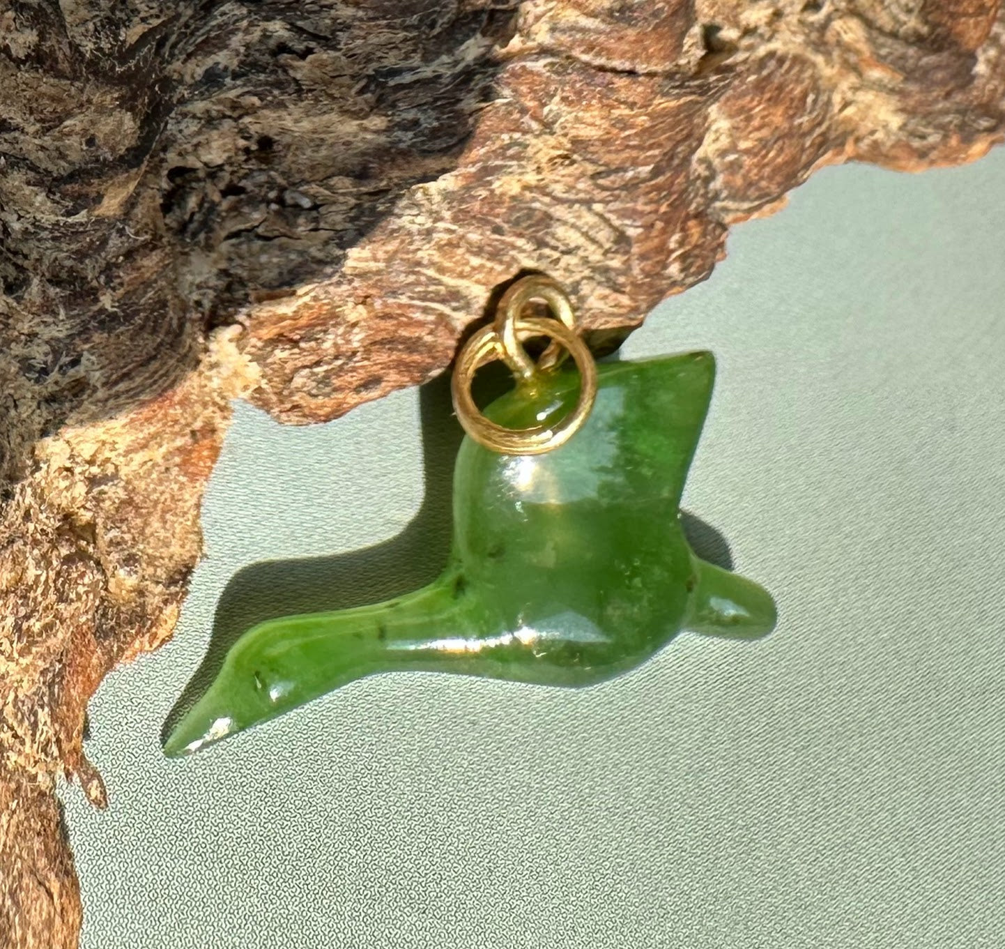 Canadian Jade Goose Charm - 23mm