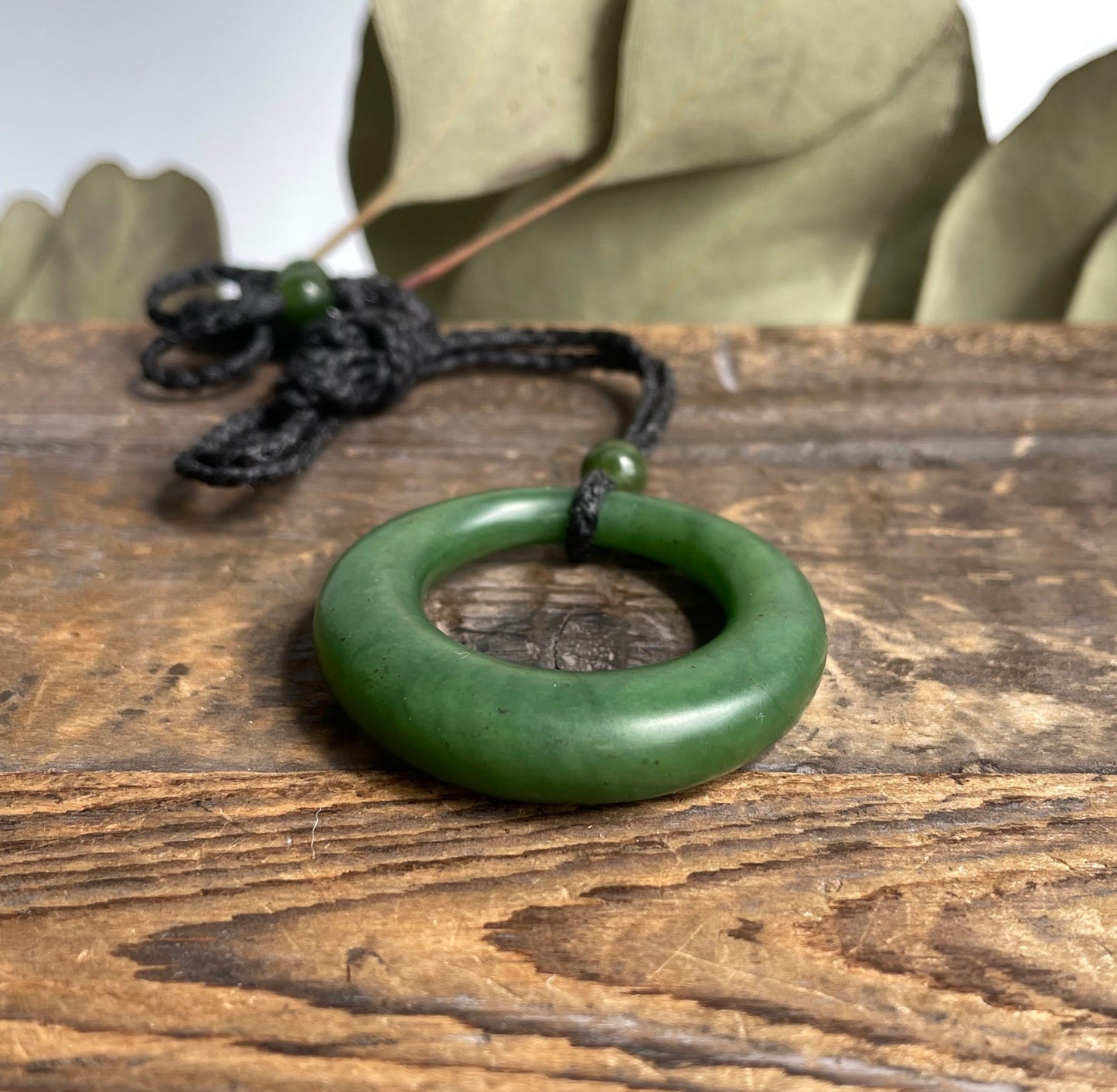 Round Jade Pendant, 37.5mm