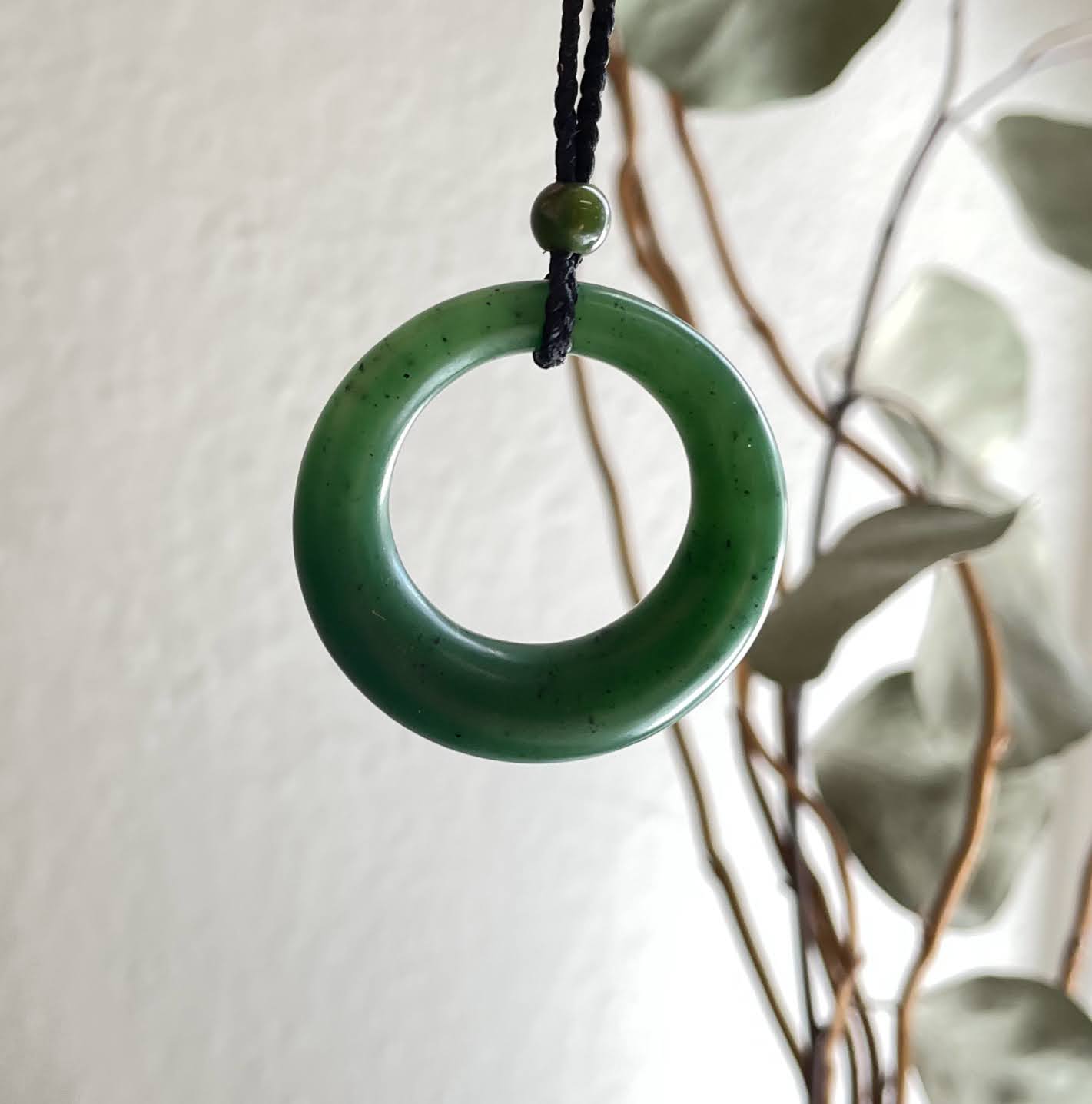 Round Jade Pendant, 37.5mm