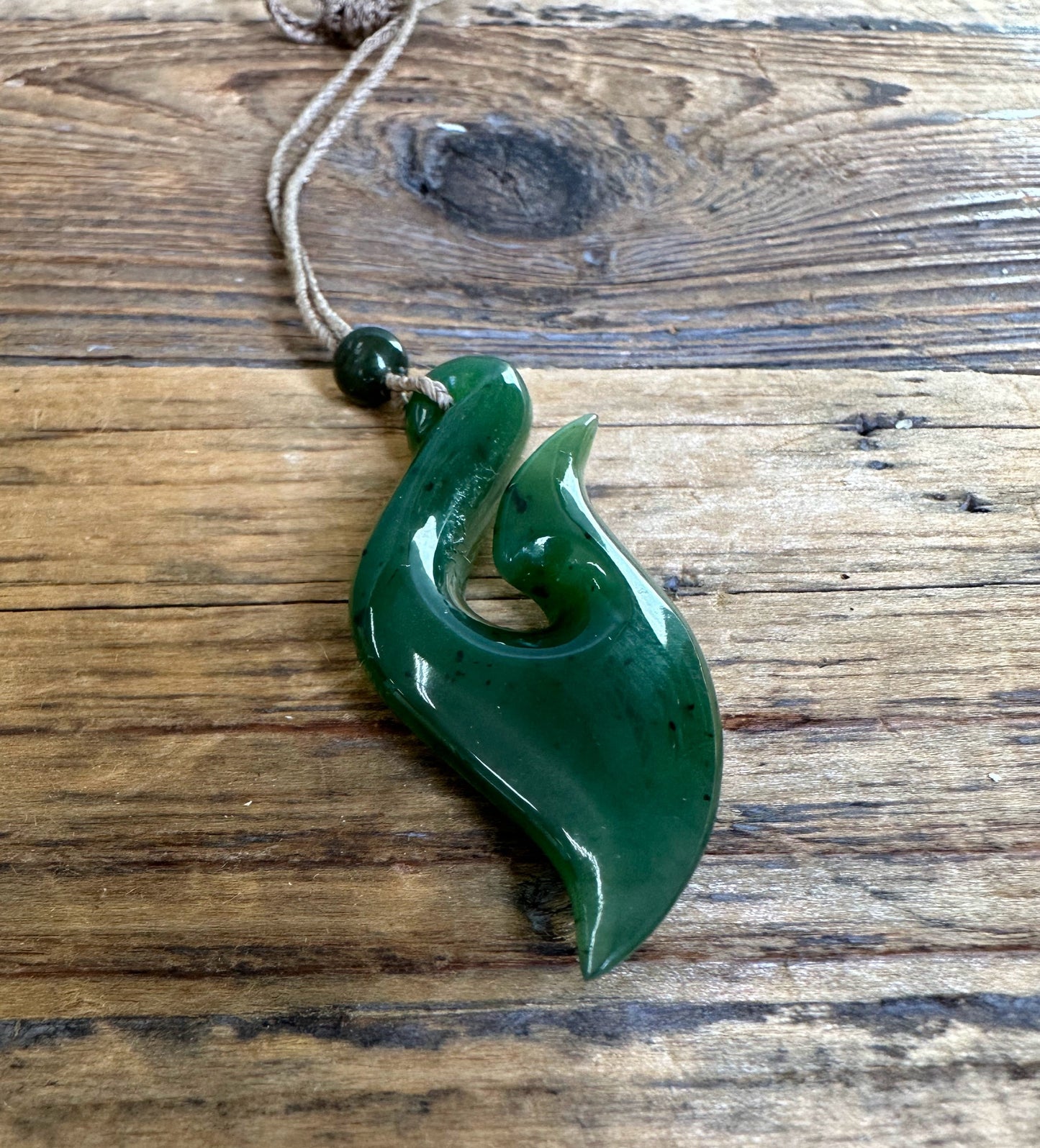 Jade Pendant, Fish Hook 48.5MM