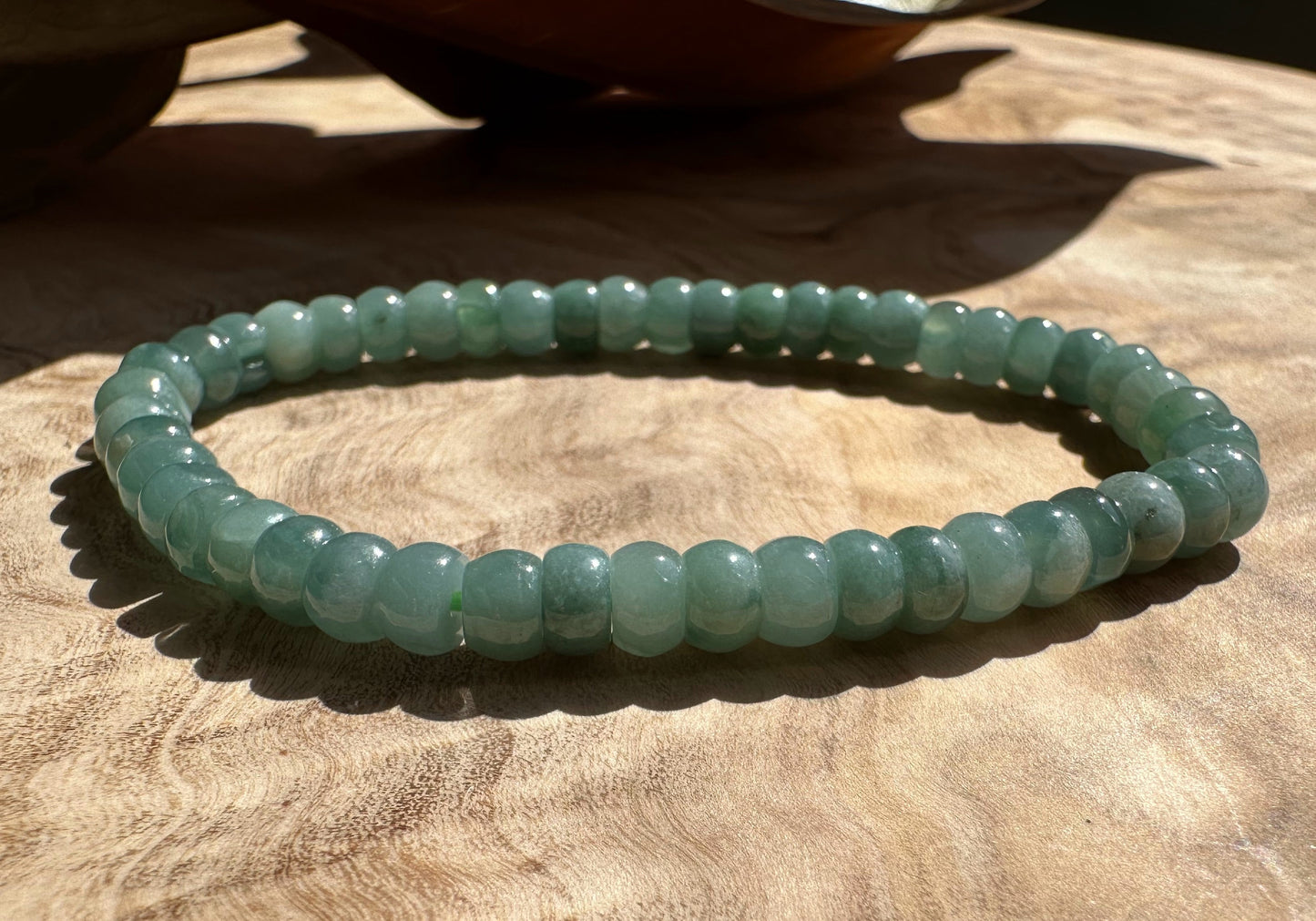 Guatemalan Jadeite Rondelle Bead Bracelet - Bracelets Sold Individually