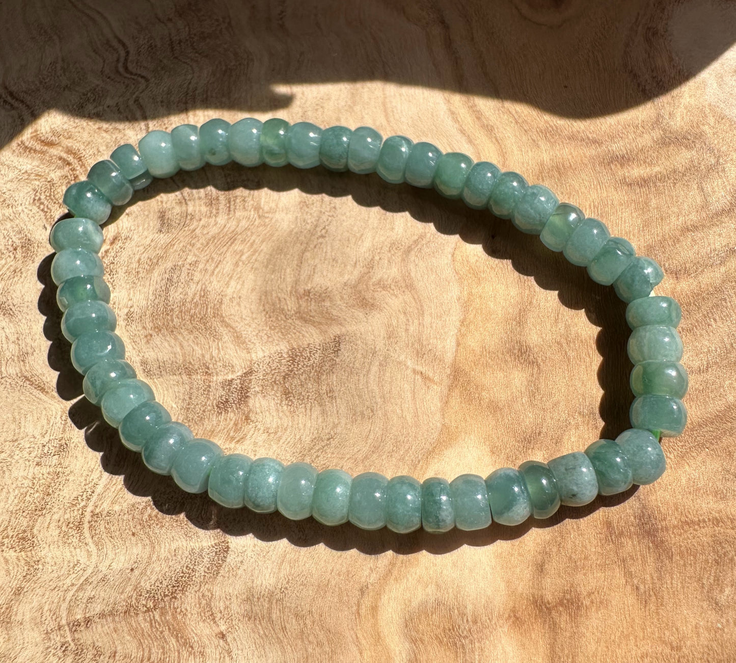 Guatemalan Jadeite Rondelle Bead Bracelet - Bracelets Sold Individually