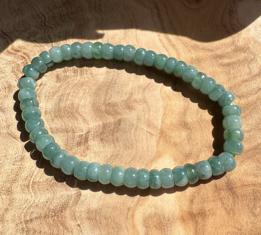 Guatemalan Jadeite Rondelle Bead Bracelet - Bracelets Sold Individually
