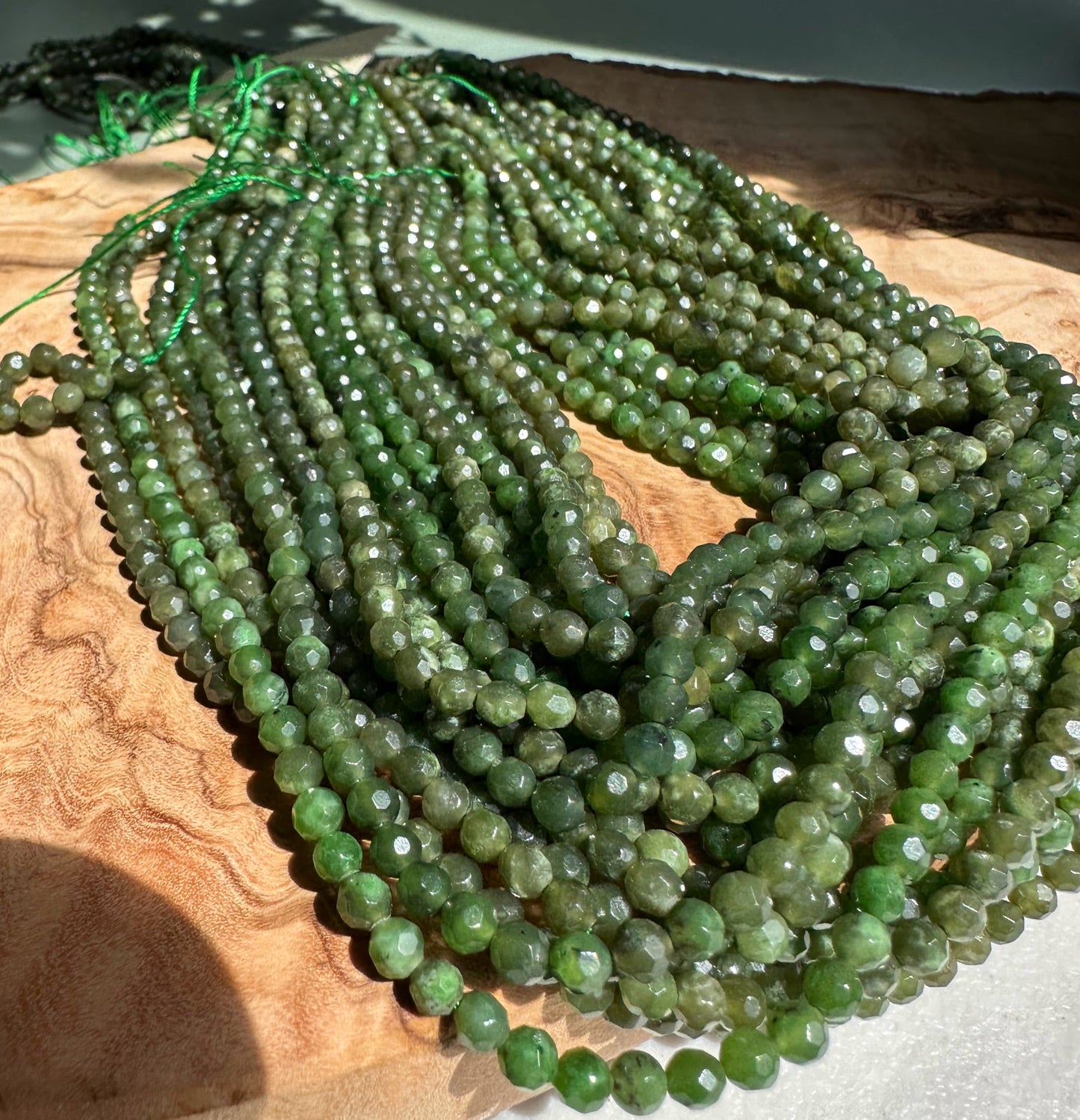 Low Grade Faceted 4mm unstrung beads