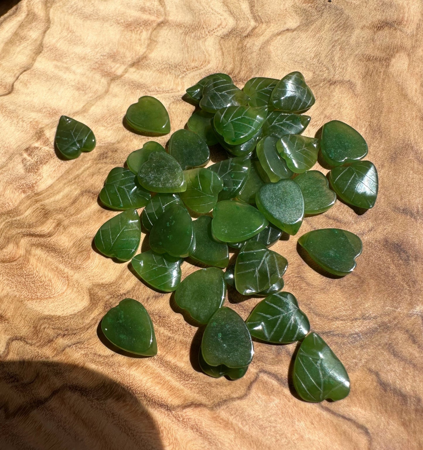 Canadian Jade Leaf 9x8mm