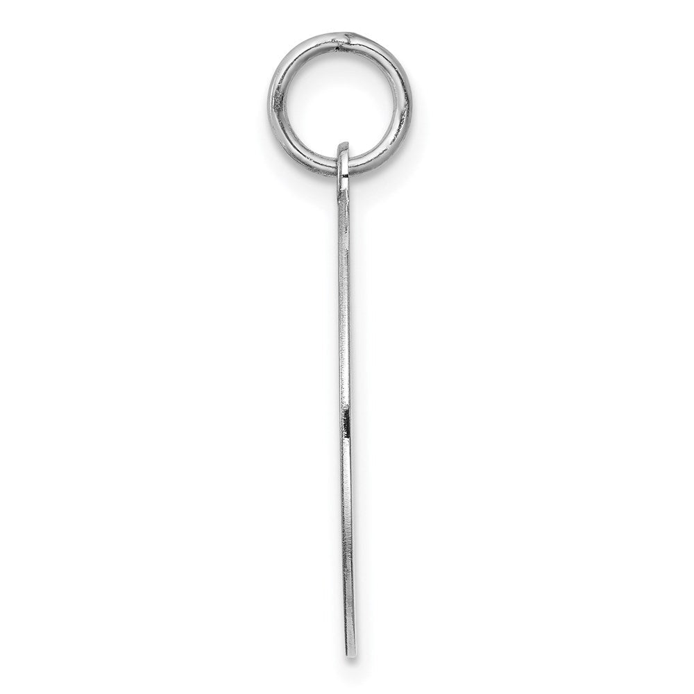 Sterling Silver Laser Etched Pug Dog 19mm Necklace