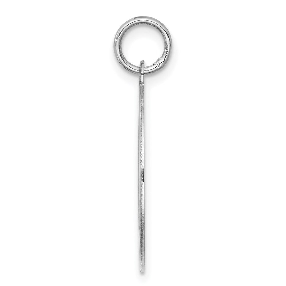 Sterling Silver Laser Etched Schnauzer Dog Pendant, 19mm