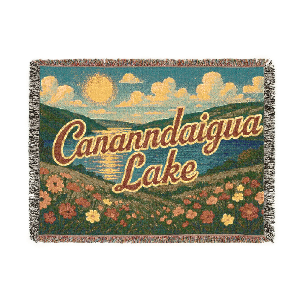 Canandaigua Lake Woven Blanket