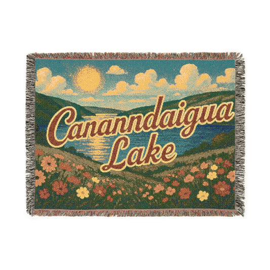 Canandaigua Lake Woven Blanket