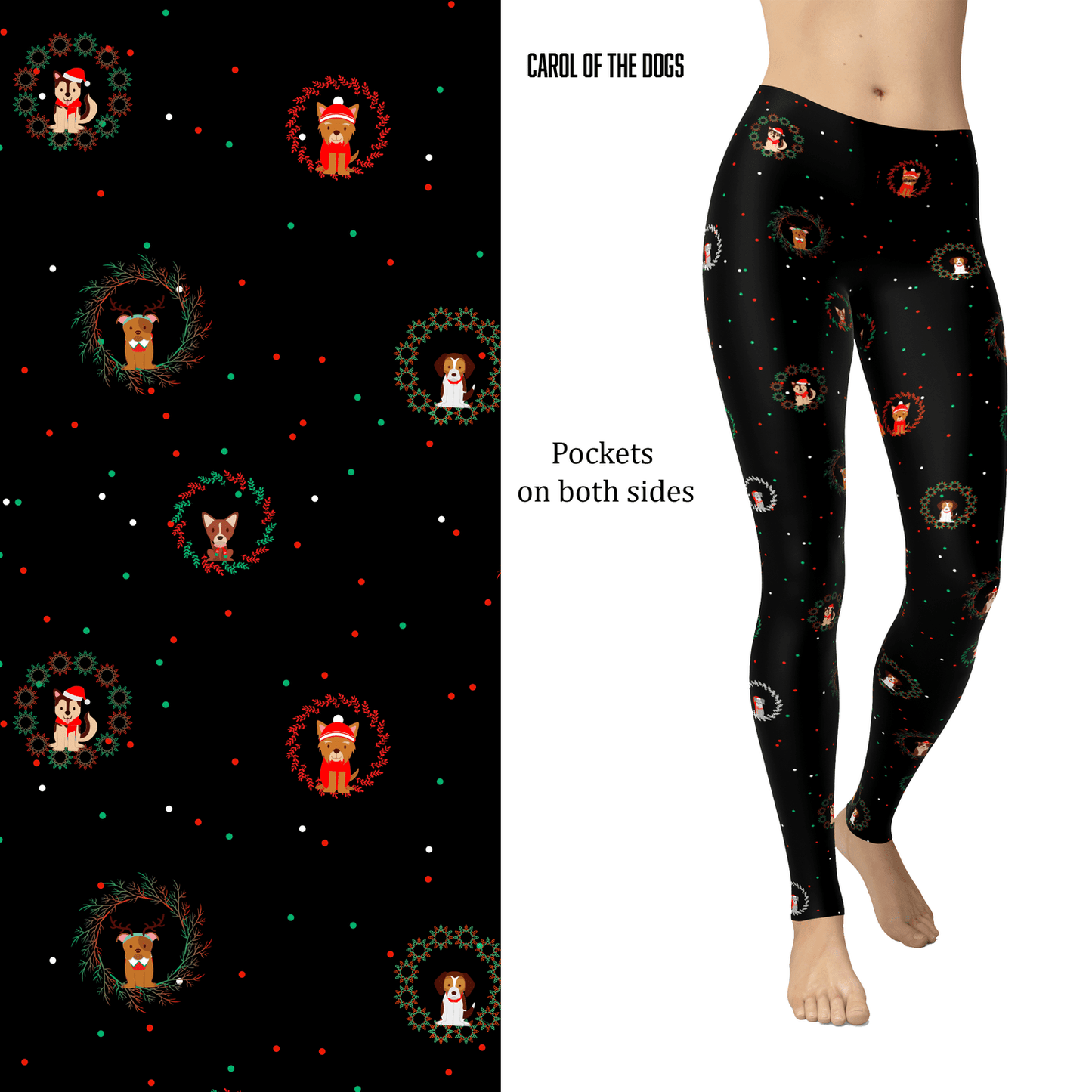 Carol of the Dogs Christmas Leggings