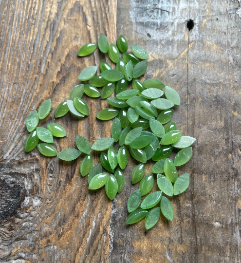 Nephrite Jade Navette Cabochon, Available in 3 sizes - Sold Individually